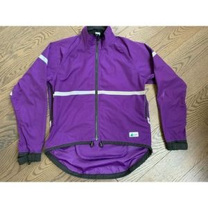90s Vintage MEC Cycling Reflective Rain windbreaker Purple Men XS/S, women S/M